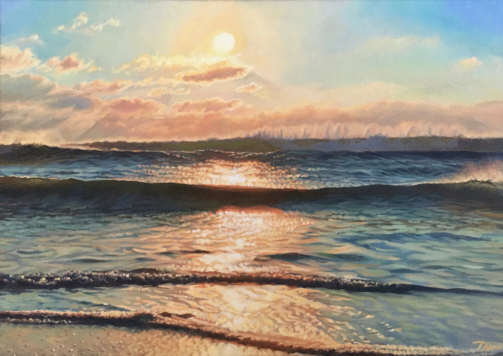 'Devon Swell' Oil Painting